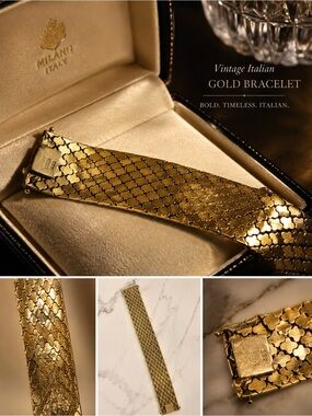 Milano Vintage Gold Bracelet  UNISEX